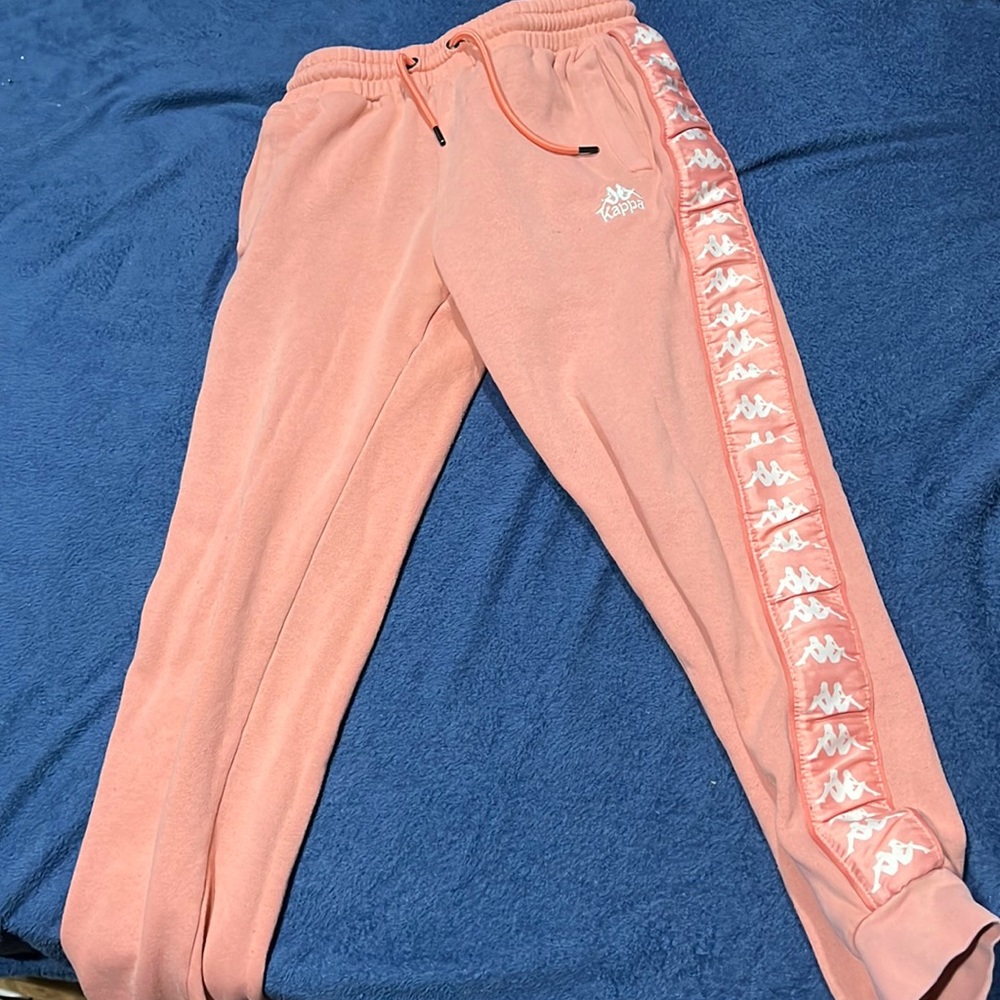 Kappa long pants salmon color size Small